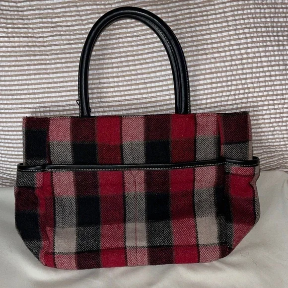 Relic Plaid Tote Bag Red and Black Plaid NWOT Festive and Versatile Relic - Picture 5 of 5